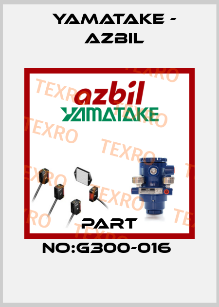 PART NO:G300-016  Yamatake - Azbil