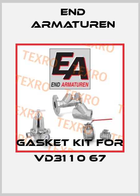 gasket kit for VD31 1 0 67 End Armaturen