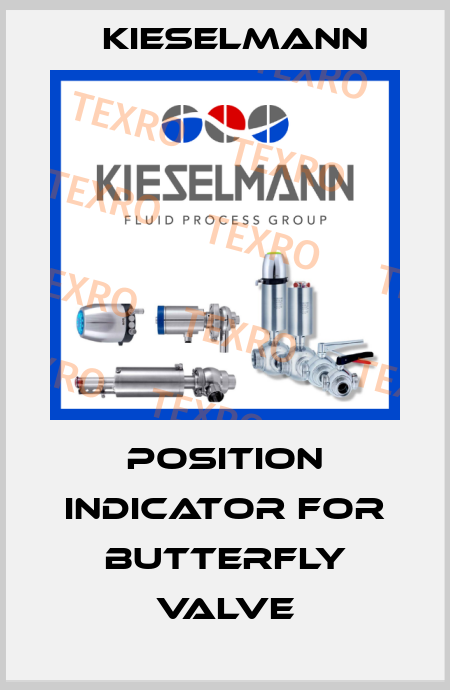 Position indicator for butterfly valve Kieselmann