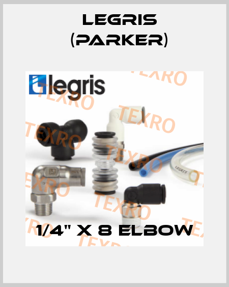 1/4" x 8 elbow Legris (Parker)