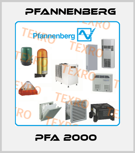 PFA 2000  Pfannenberg