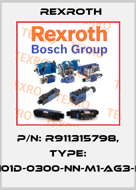 P/N: R911315798, Type: MSK101D-0300-NN-M1-AG3-NNNN Rexroth