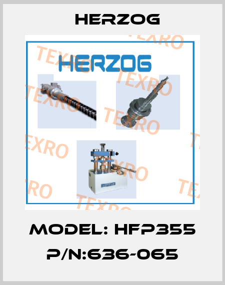 Model: HFP355 P/N:636-065 Herzog