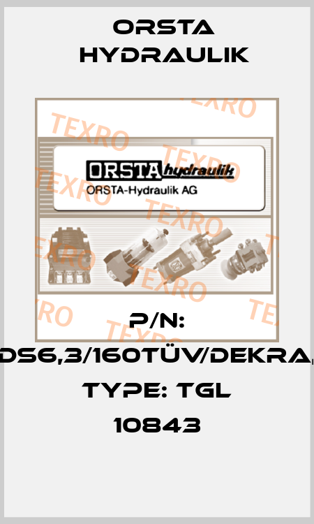 P/N: DS6,3/160TÜV/Dekra, Type: TGL 10843 Orsta Hydraulik