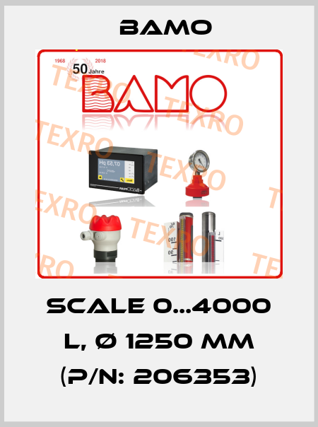 Scale 0...4000 L, Ø 1250 mm (P/N: 206353) Bamo