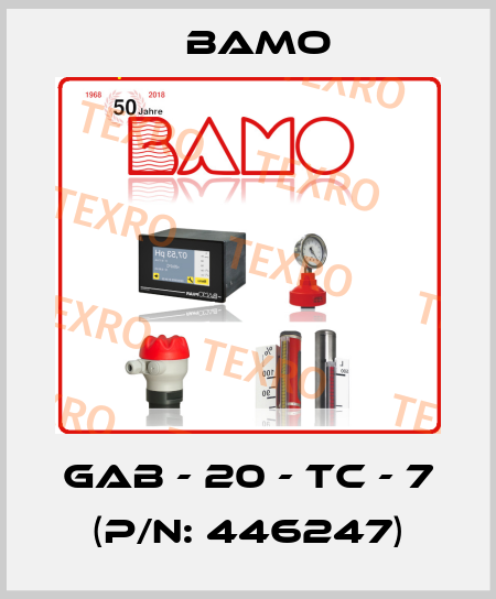 GAB - 20 - TC - 7 (P/N: 446247) Bamo