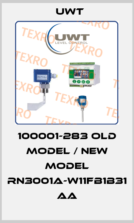 100001-283 old model / new model RN3001A-W11FB1B31 AA Uwt