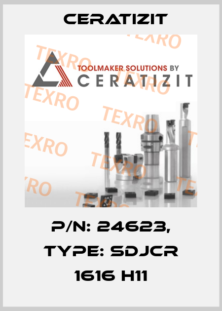 P/N: 24623, Type: SDJCR 1616 H11 Ceratizit