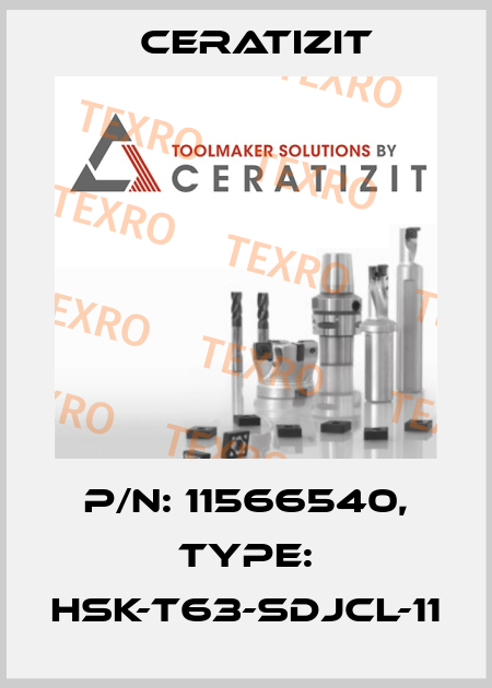 P/N: 11566540, Type: HSK-T63-SDJCL-11 Ceratizit