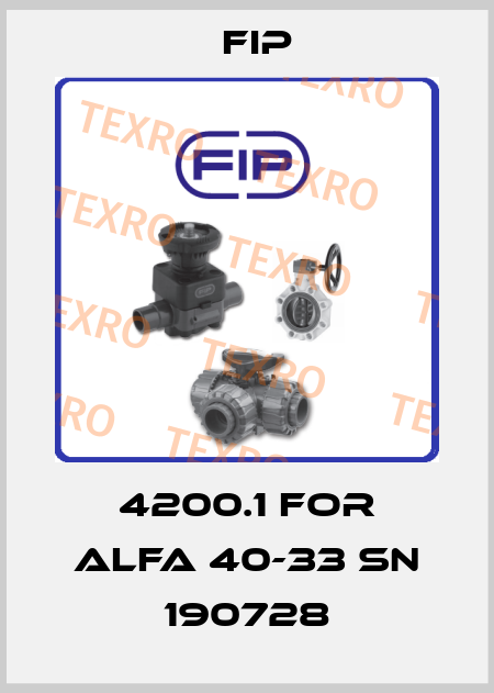 4200.1 for Alfa 40-33 SN 190728 Fip
