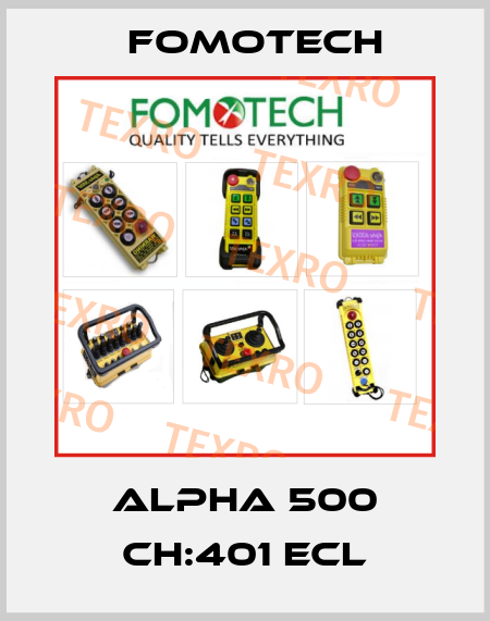 ALPHA 500 CH:401 ECL Fomotech