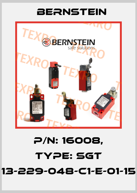 P/N: 16008, Type: SGT 13-229-048-C1-E-01-15 Bernstein