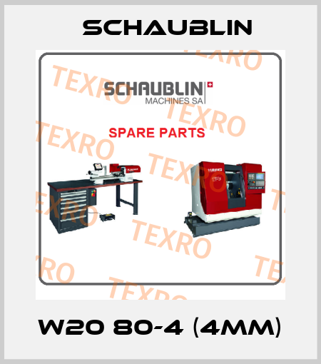 W20 80-4 (4mm) Schaublin