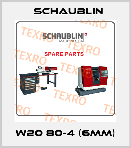 W20 80-4 (6mm) Schaublin