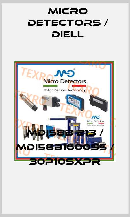 MDI58B 213 / MDI58B1600S5 / 30P10SXPR
 Micro Detectors / Diell
