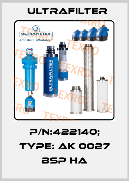 P/N:422140; Type: AK 0027 BSP HA Ultrafilter