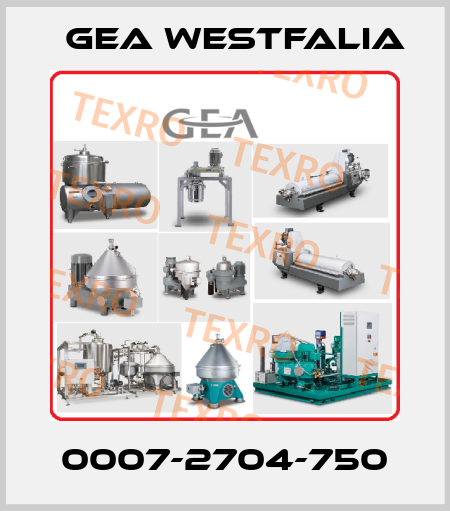 0007-2704-750 Gea Westfalia