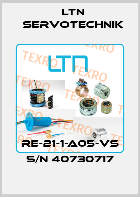 RE-21-1-A05-VS S/N 40730717 Ltn Servotechnik