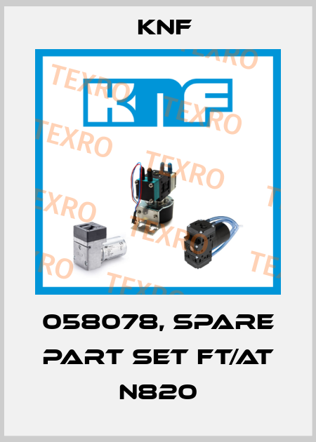 058078, Spare part set FT/AT N820 KNF