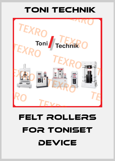 Felt rollers for ToniSet device Toni Technik