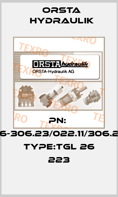 PN:  06-306.23/022.11/306.23  Type:TGL 26 223 Orsta Hydraulik