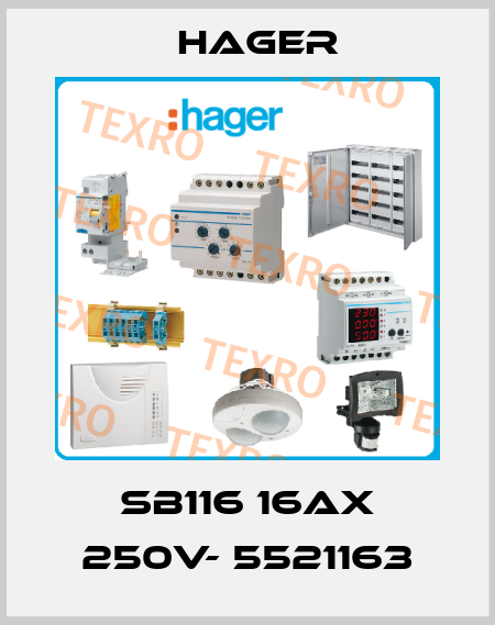 SB116 16AX 250V- 5521163 Hager