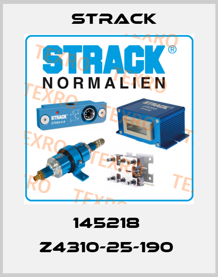 145218  Z4310-25-190  Strack
