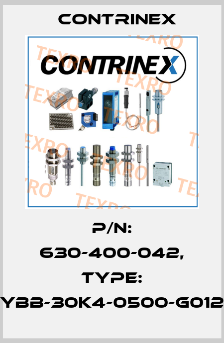 p/n: 630-400-042, Type: YBB-30K4-0500-G012 Contrinex