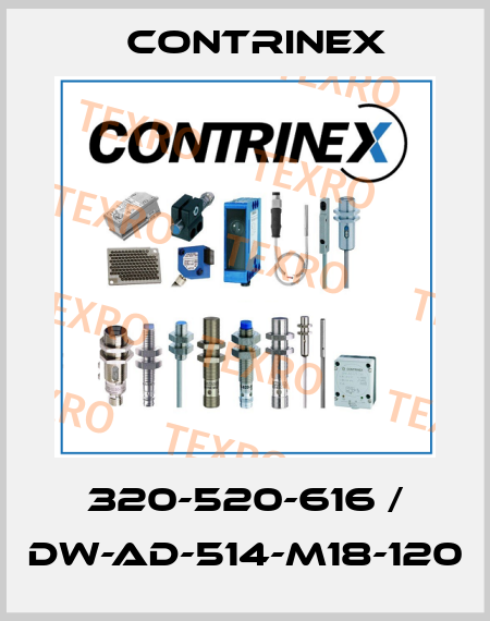 320-520-616 / DW-AD-514-M18-120 Contrinex