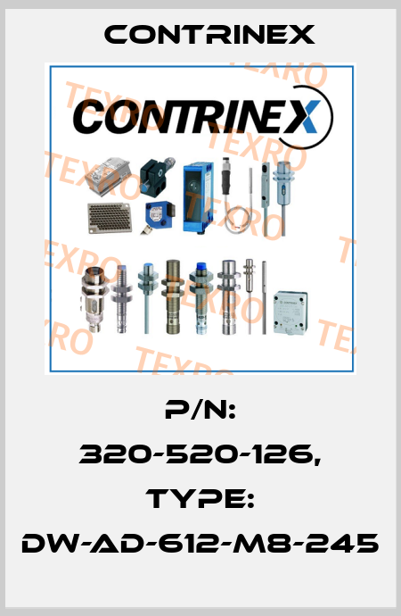 p/n: 320-520-126, Type: DW-AD-612-M8-245 Contrinex