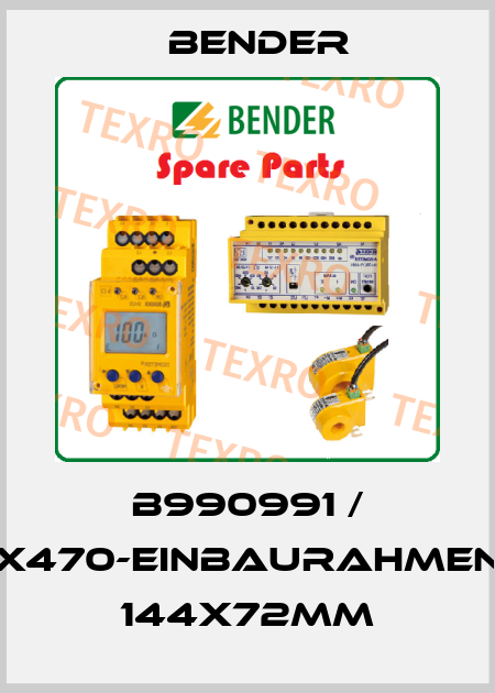 B990991 / X470-Einbaurahmen 144x72mm Bender
