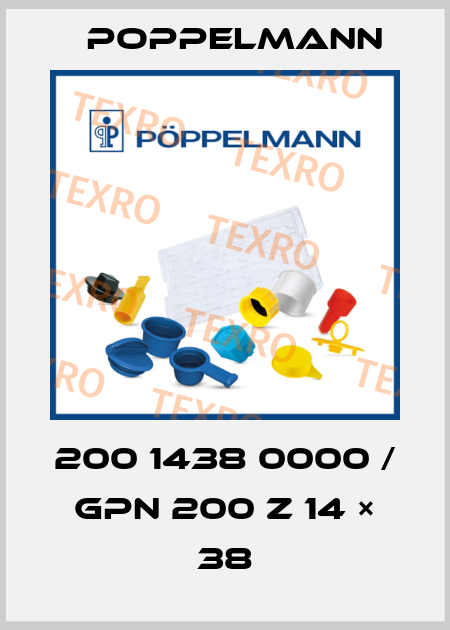 200 1438 0000 / GPN 200 Z 14 × 38 Poppelmann