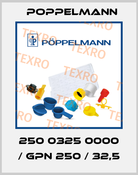 250 0325 0000 / GPN 250 / 32,5 Poppelmann