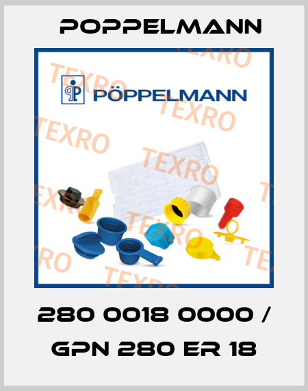 280 0018 0000 / GPN 280 ER 18 Poppelmann