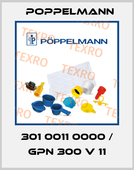 301 0011 0000 / GPN 300 V 11 Poppelmann