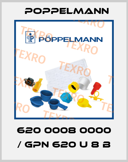 620 0008 0000 / GPN 620 U 8 B Poppelmann