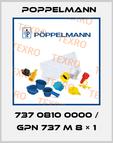737 0810 0000 / GPN 737 M 8 × 1 Poppelmann
