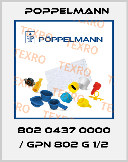 802 0437 0000 / GPN 802 G 1/2 Poppelmann