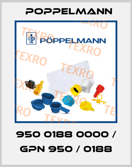 950 0188 0000 / GPN 950 / 0188 Poppelmann