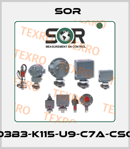 203B3-K115-U9-C7A-CSC4 Sor