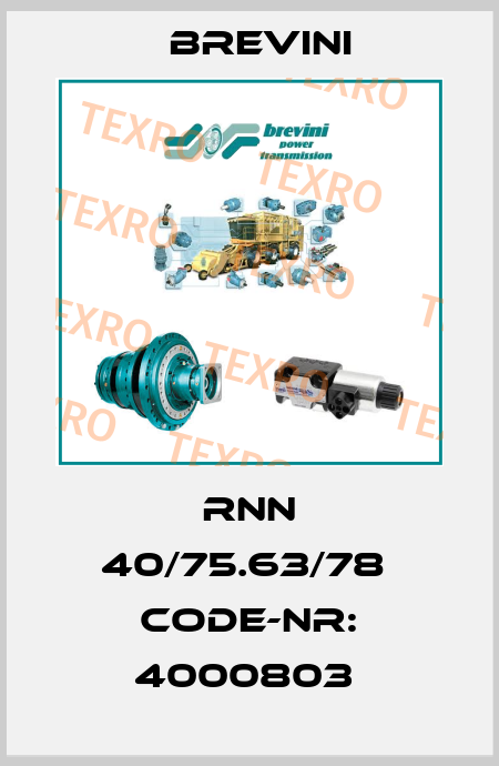 RNN 40/75.63/78  Code-Nr: 4000803  Brevini
