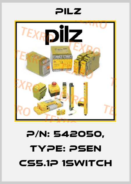 P/N: 542050, Type: PSEN cs5.1p 1switch Pilz
