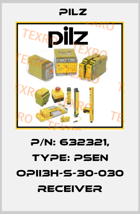 p/n: 632321, Type: PSEN opII3H-s-30-030 receiver Pilz