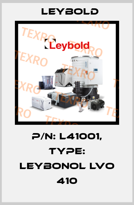 P/N: L41001, Type: LEYBONOL LVO 410 Leybold