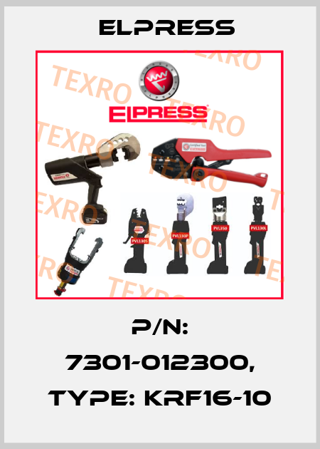 p/n: 7301-012300, Type: KRF16-10 Elpress