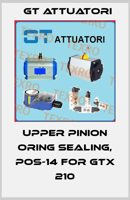 UPPER PINION ORING SEALING, POS-14 for GTX 210 GT Attuatori