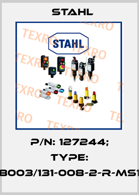 p/n: 127244; Type: 8003/131-008-2-r-MS1 Stahl