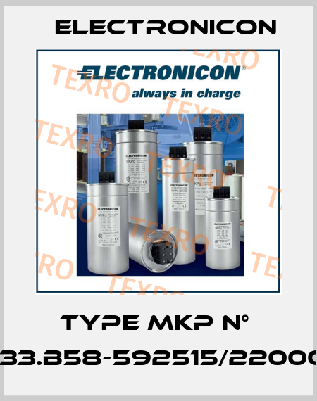 type MKP n°  E33.B58-592515/220001 Electronicon