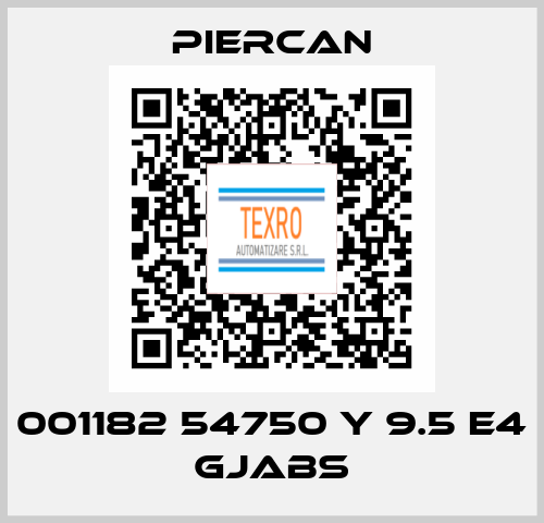 001182 54750 Y 9.5 E4 GJABS Piercan