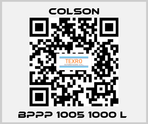 BPPP 1005 1000 L  Colson